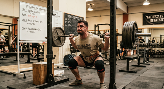 Entrenamiento de Powerbuilding para Hombres Intermedios - 4 Días