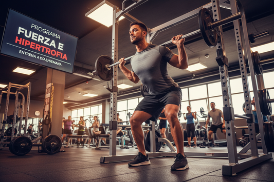 Entrenamiento de Fuerza e Hipertrofia para Hombres Principiantes - 4 Días