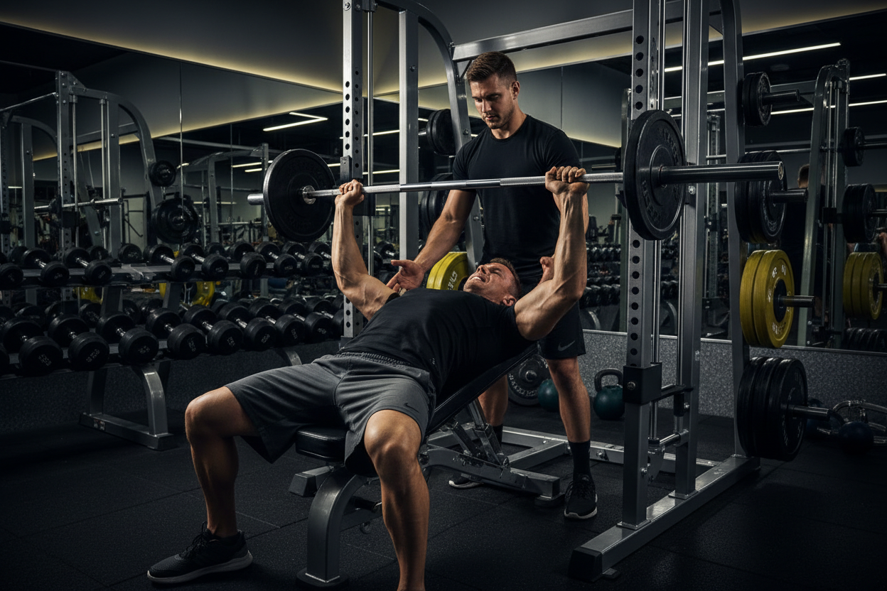Entrenamiento de Fuerza e Hipertrofia para Hombres Intermedios - 4 Días
